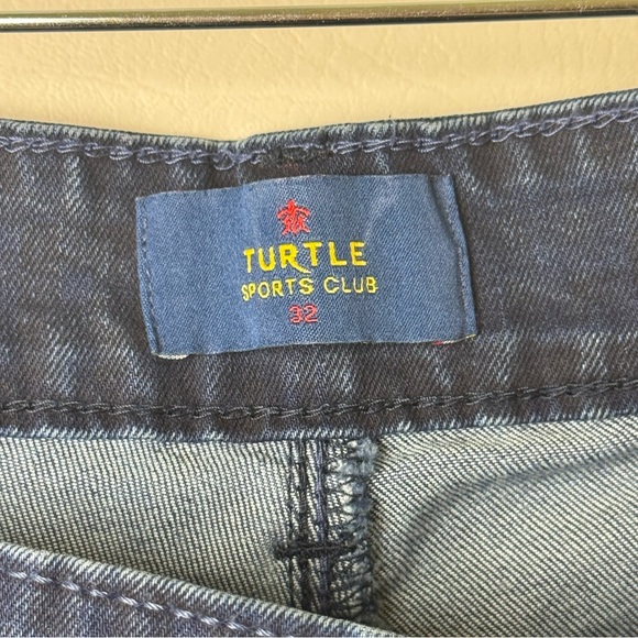 Turtle Sports Club Blue Denim Skinny Jeans Y2K 90’s - Picture 9 of 9